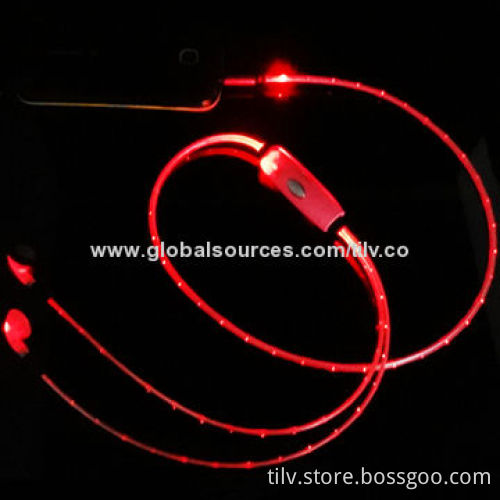 New EL Music Lighting Earphones with 3.5mm Plug